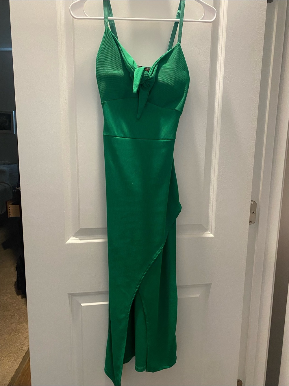 Green Maxi Dress Size S, With padded breast cups.. B-C Cup.